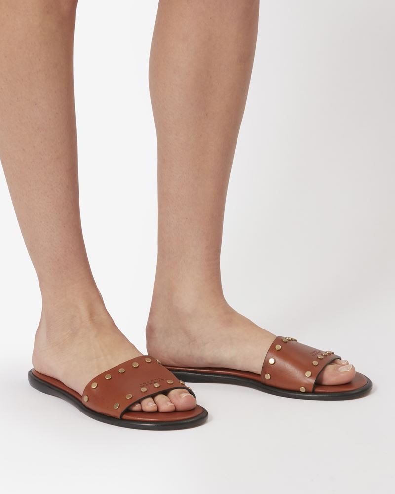 MULES LOGO EN CUIR VIKEE