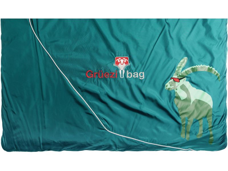 Grüezi Bag Schlafsack Biopod Wolle Goas Comfort Polyester, Hochwertiger leichter Schlafsack in Deckenform