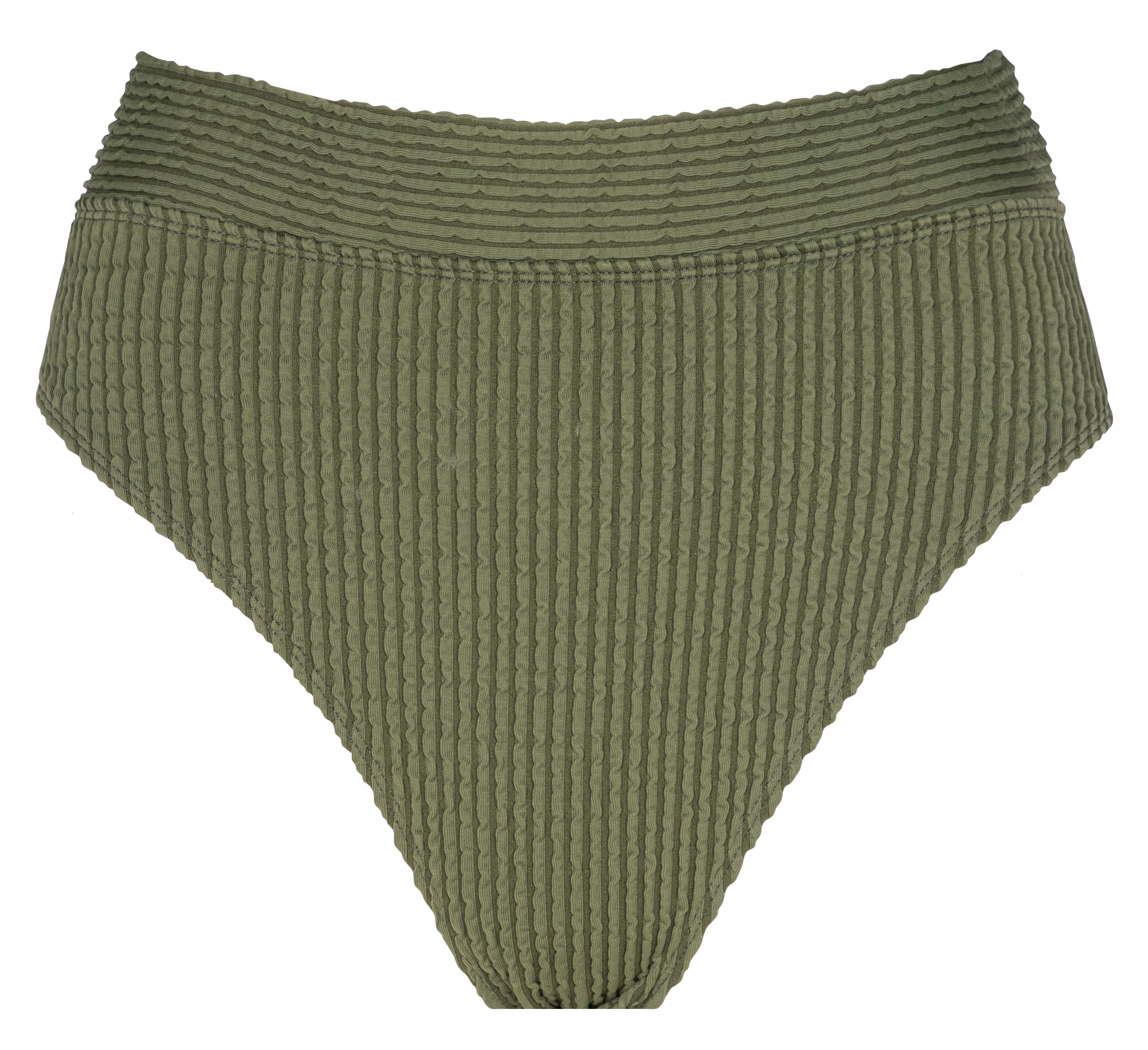 ALIA - Short de bain taille haute | Kaki