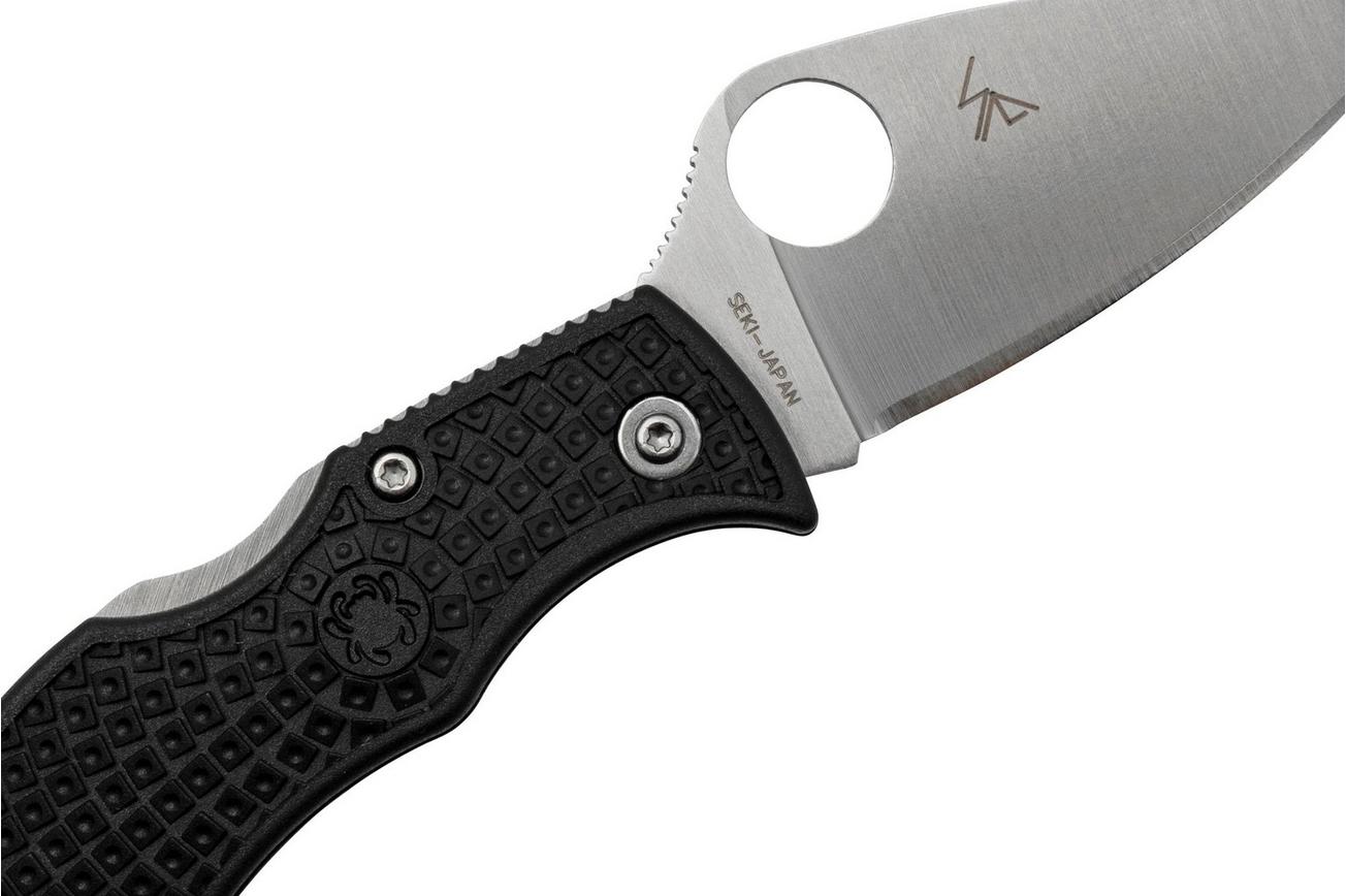 Spyderco Manbug MBKLFP Leafshape VG-10, Black FRN, zakmes