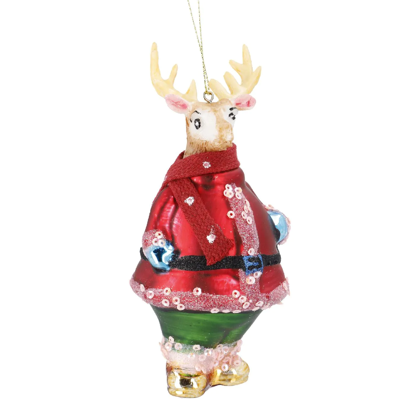 Anhänger Fancy, Edel, Hirsch/Bauch, 14 cm