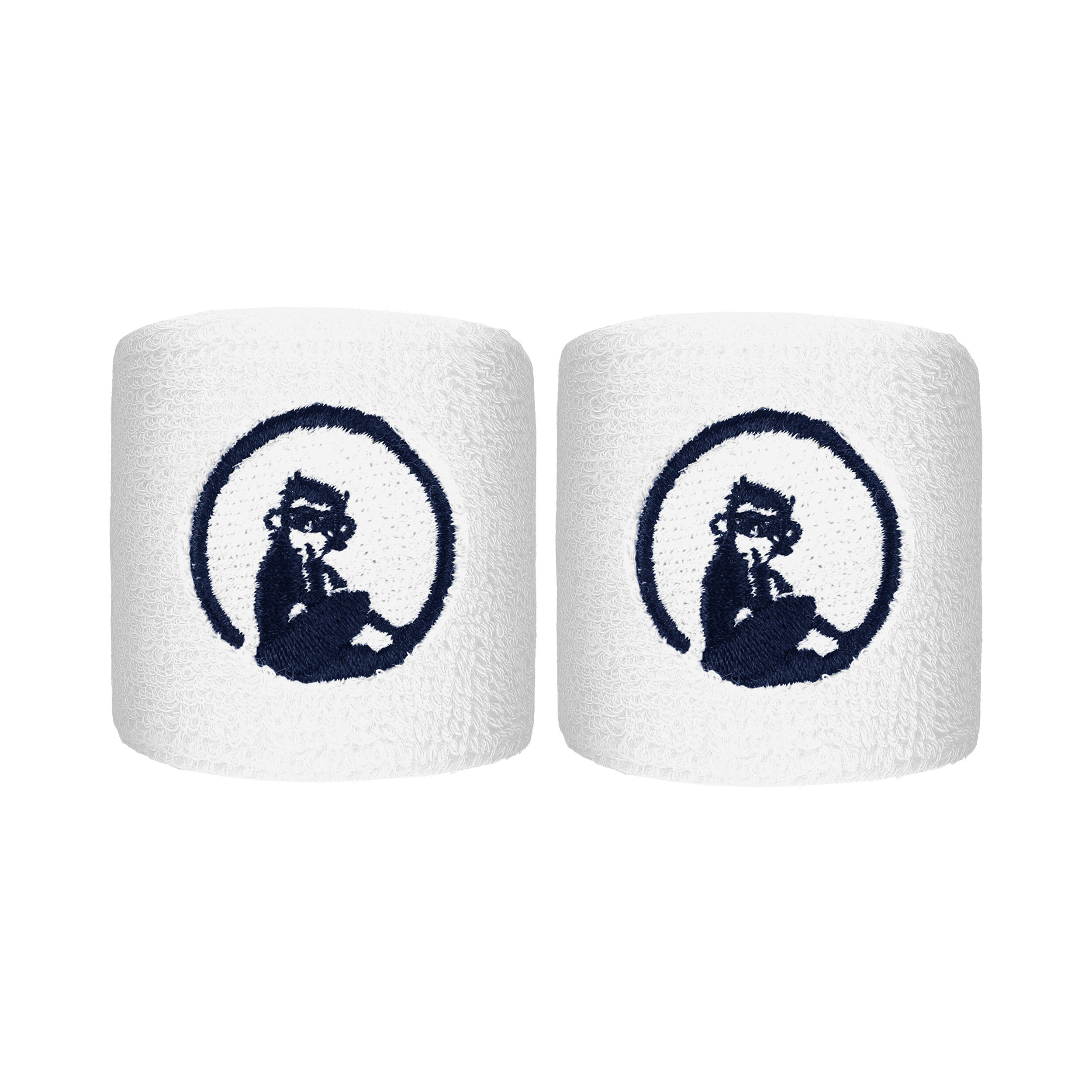 Quiet Please Short Poignet Pack De 2 Unités - Blanc , Bleu Foncé