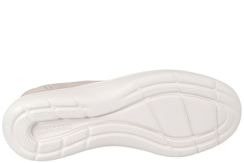 SKECHERS ON THE - GO FLEX RADIANT SLOANE TAUPE BALLERINA SLIP-INS