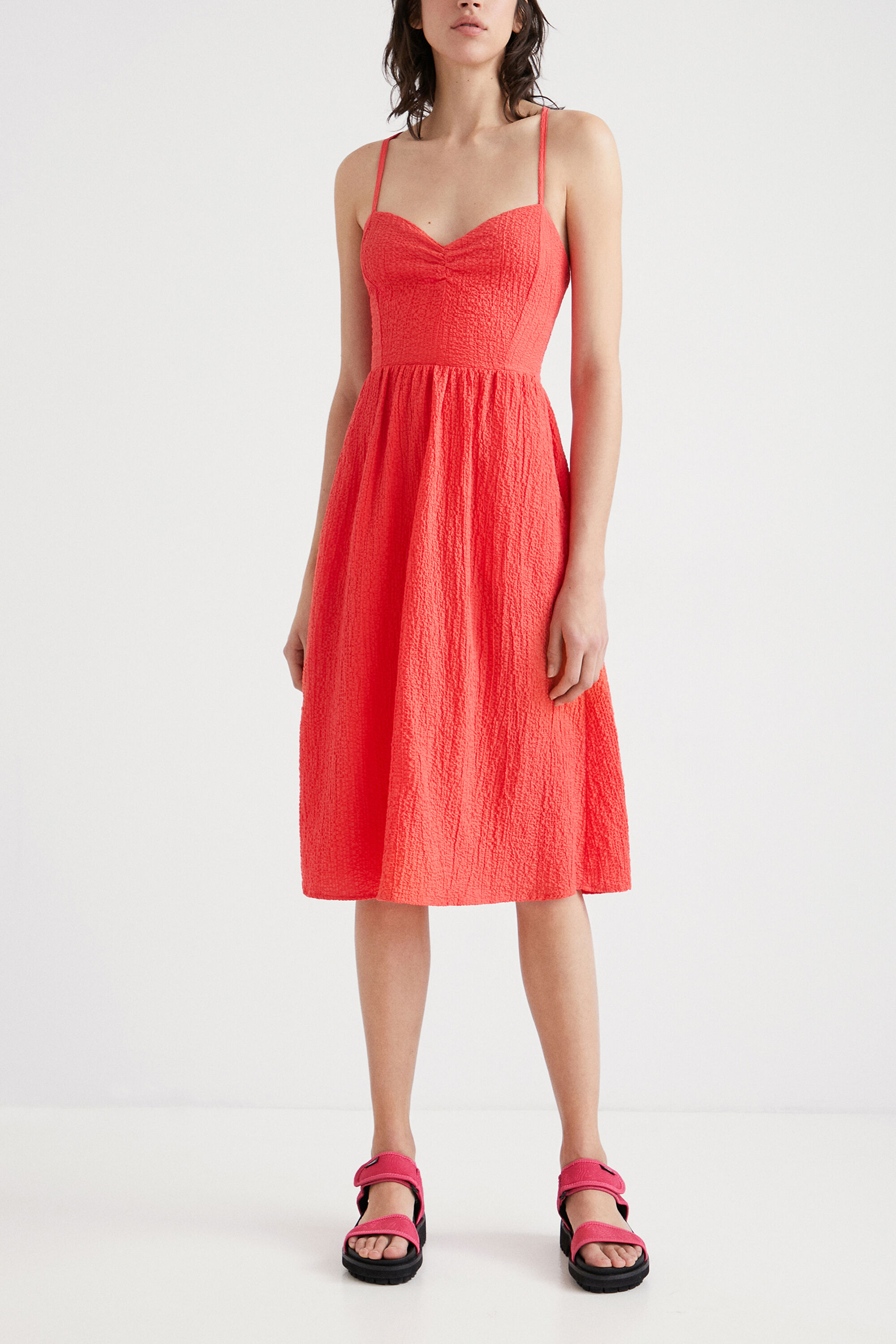 Robe midi évasée