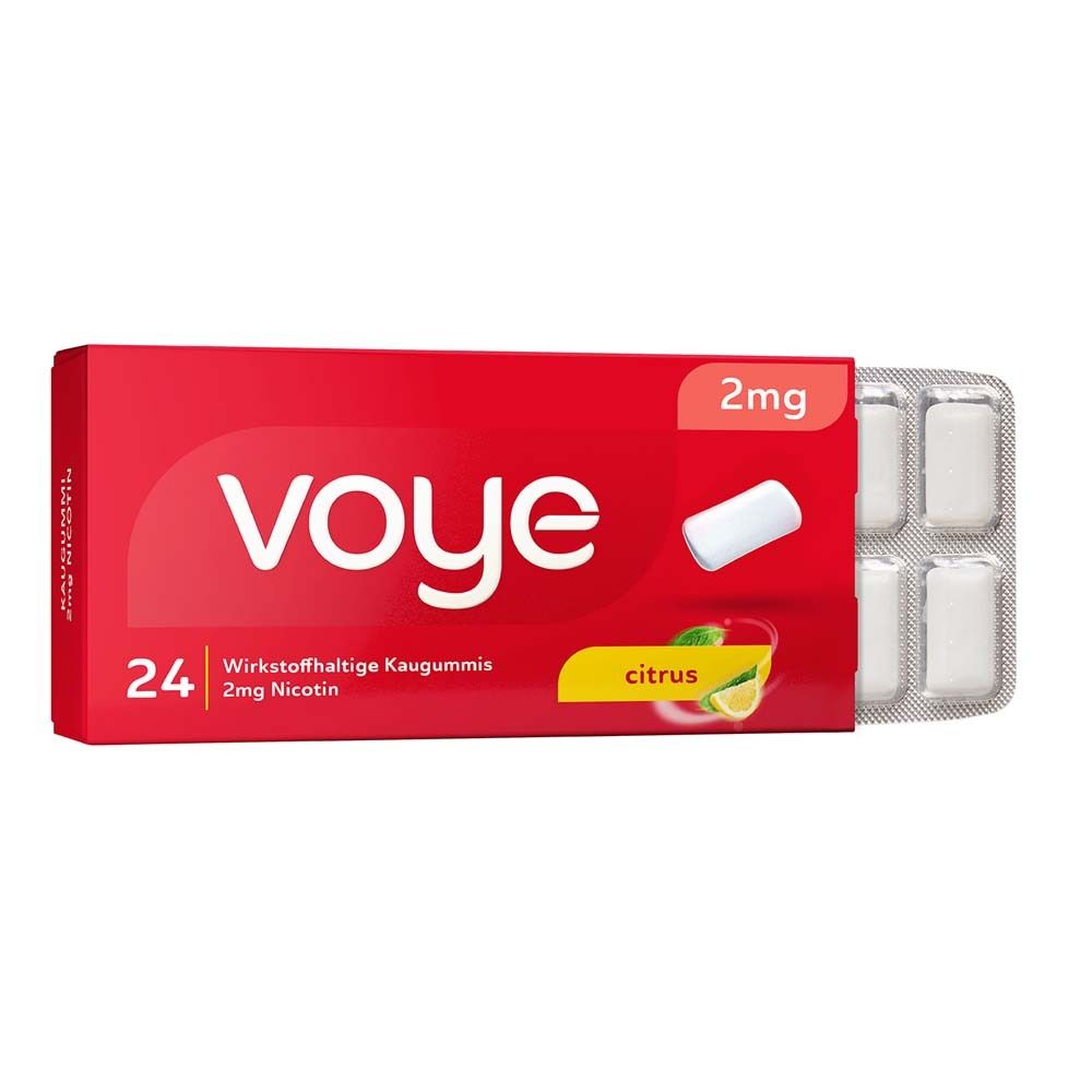 Voye Citrus 2 mg wirkstoffhaltiges Kaugummi