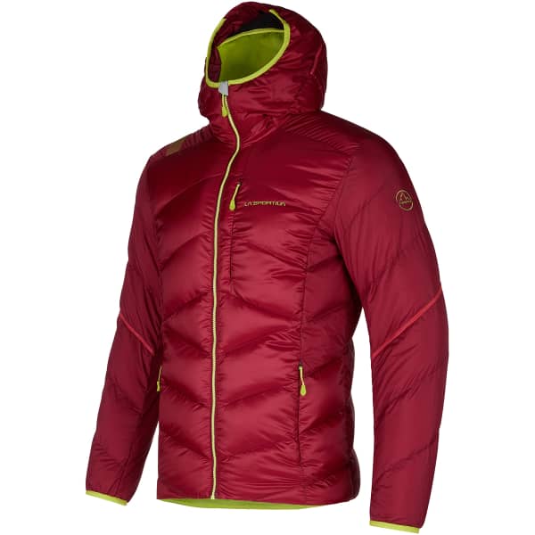 Doudoune ski de randonnée LA SPORTIVA BIVOUAC DOWN JKT M SANGRIA/LIME PUNCH