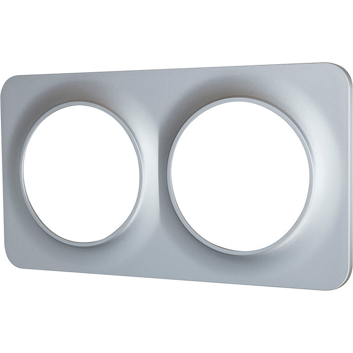 Plaque de finition double Jacobsen Espen argent