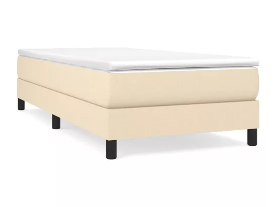 Sommier à lattes de lit Crème 90x200 cm Tissu