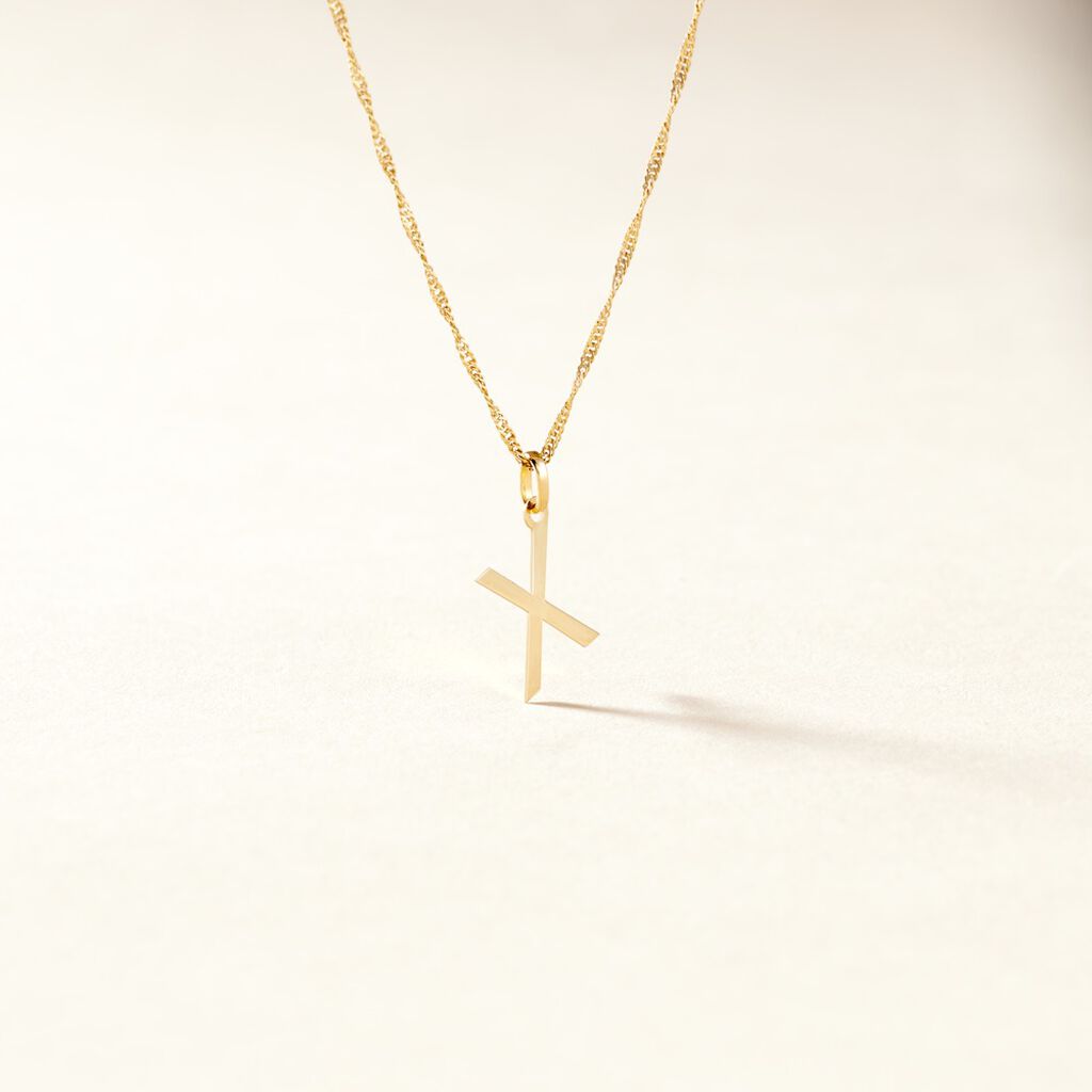 Pendentif Ionia Lettre Or Jaune