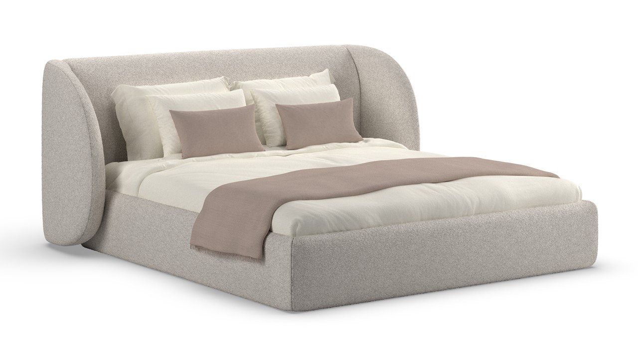 Bed Cove - Fine bouclé light grey