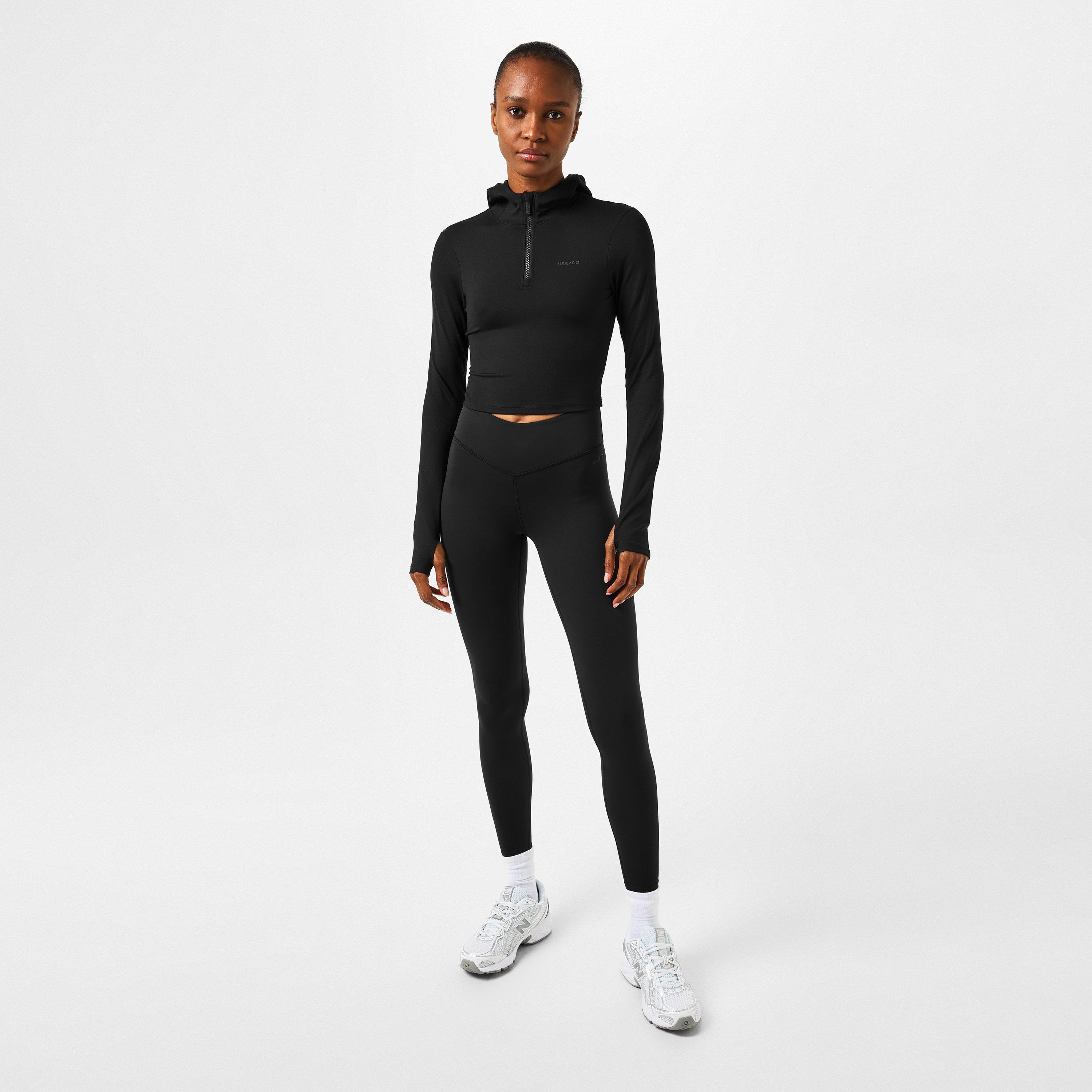 USA Pro Quarter Zip Hoodie Womens