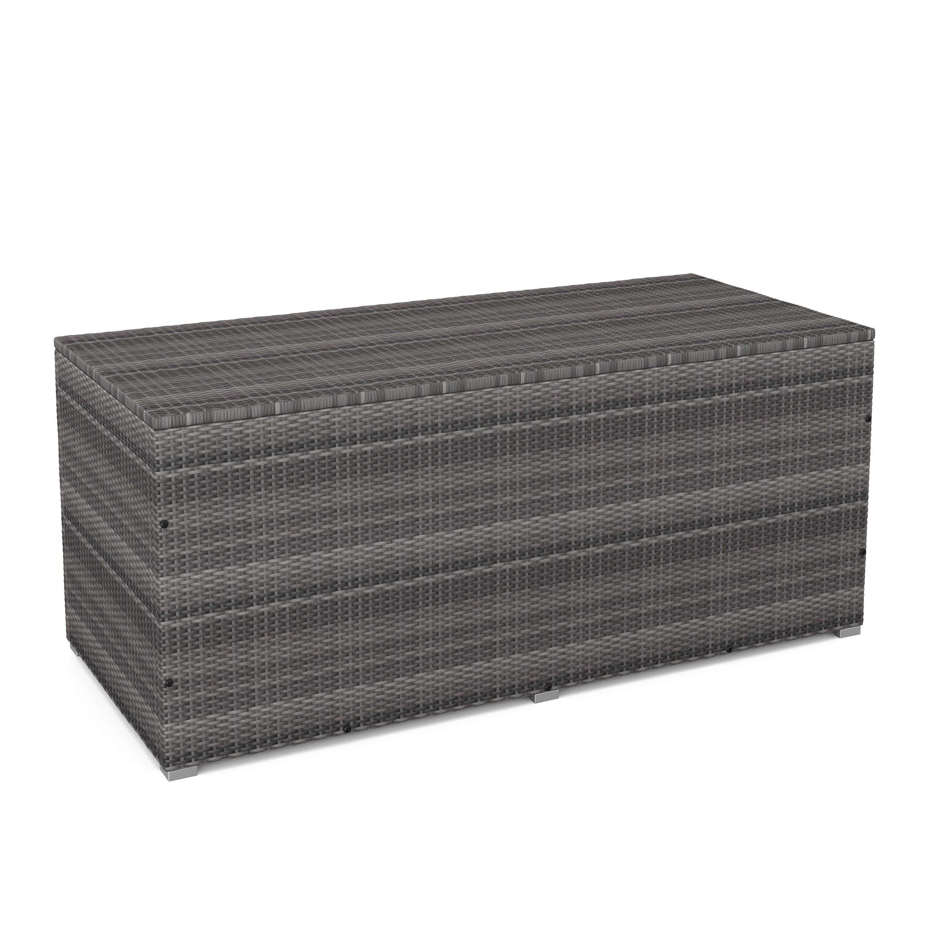 Rattan Kissenbox SINA 190 x 85 x 85 cm grau