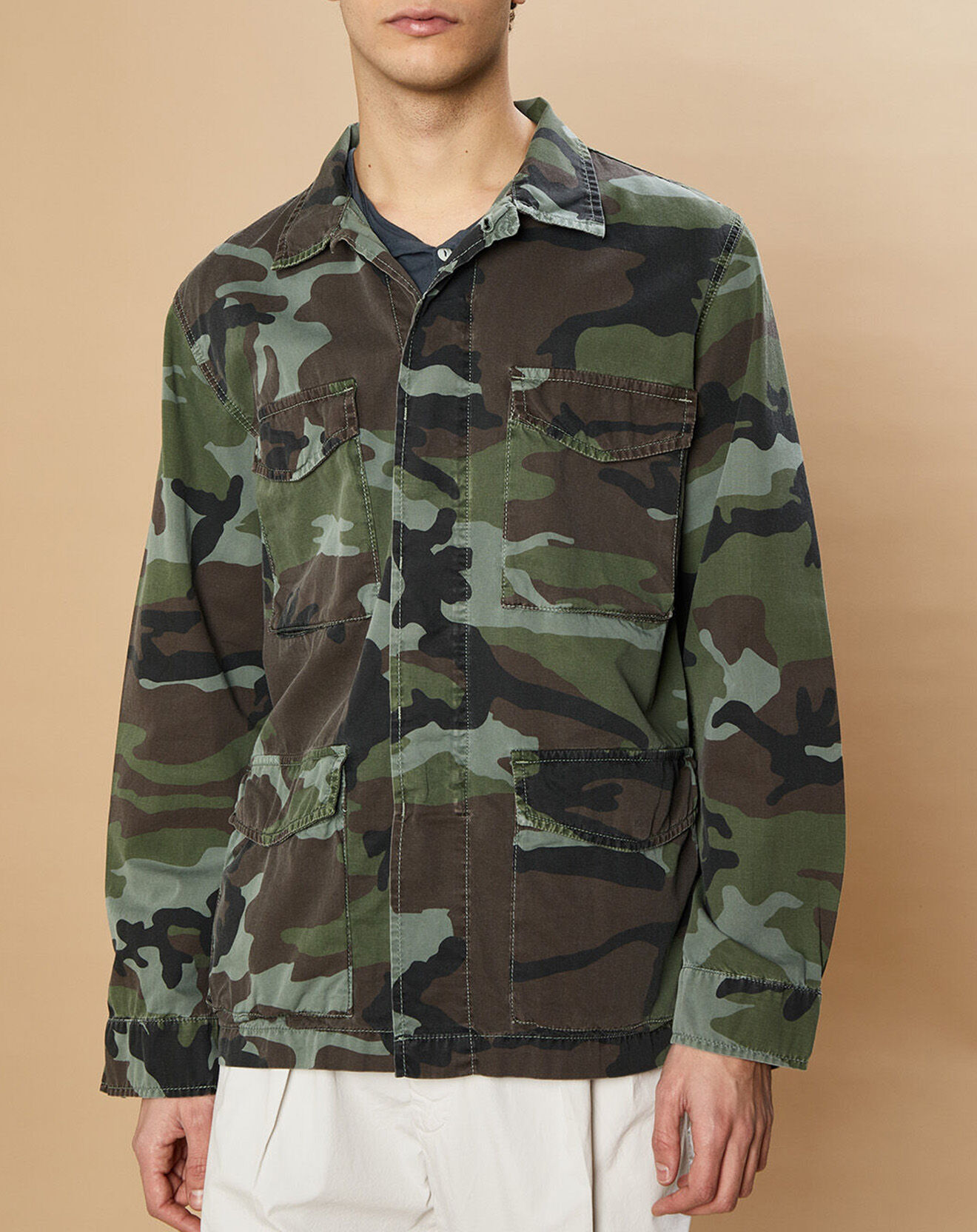 Hartford Veste Jamwood camou overdyed moss