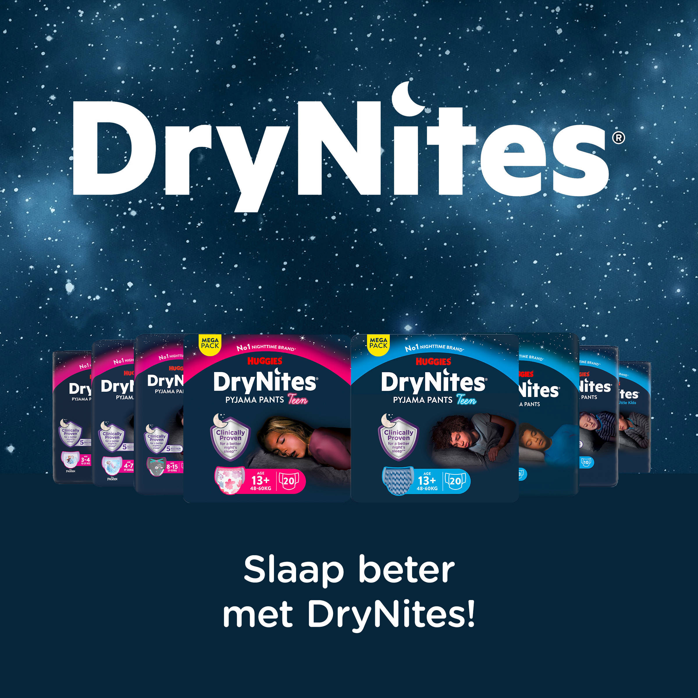 Huggies luierbroekjes - jongens - 13+ jaar - 27 stuks