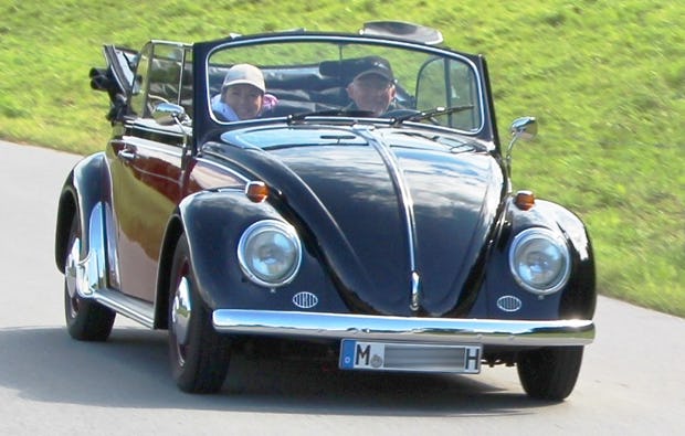 VW Käfer Cabrio fahren in München als Geschenk