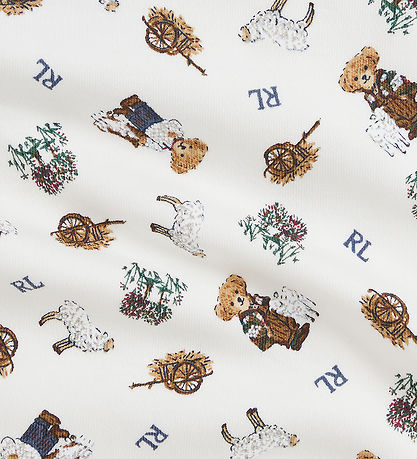 Polo Ralph Lauren Hagesm?k - Hvid/Brun m. Bamser