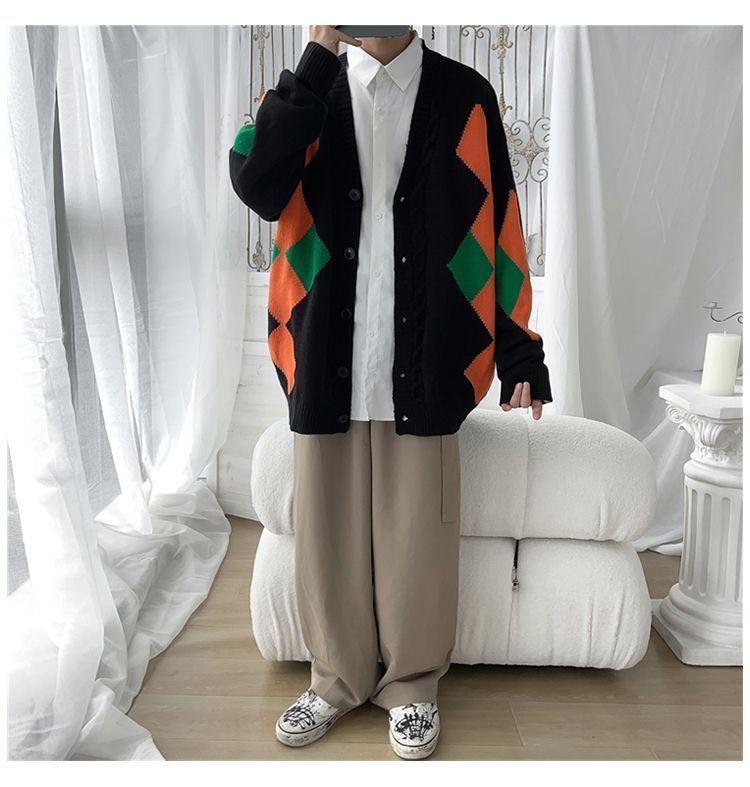 Freehop - Color Block Cardigan met lange mouwen