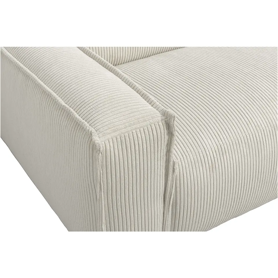 Bank Brooklyn met chaise longue rechts - Soop - crème