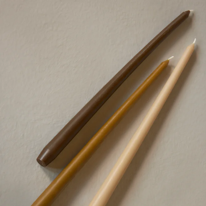 Audo - Spire Stabkerze, H 38 cm, elfenbein (6er-Set)
