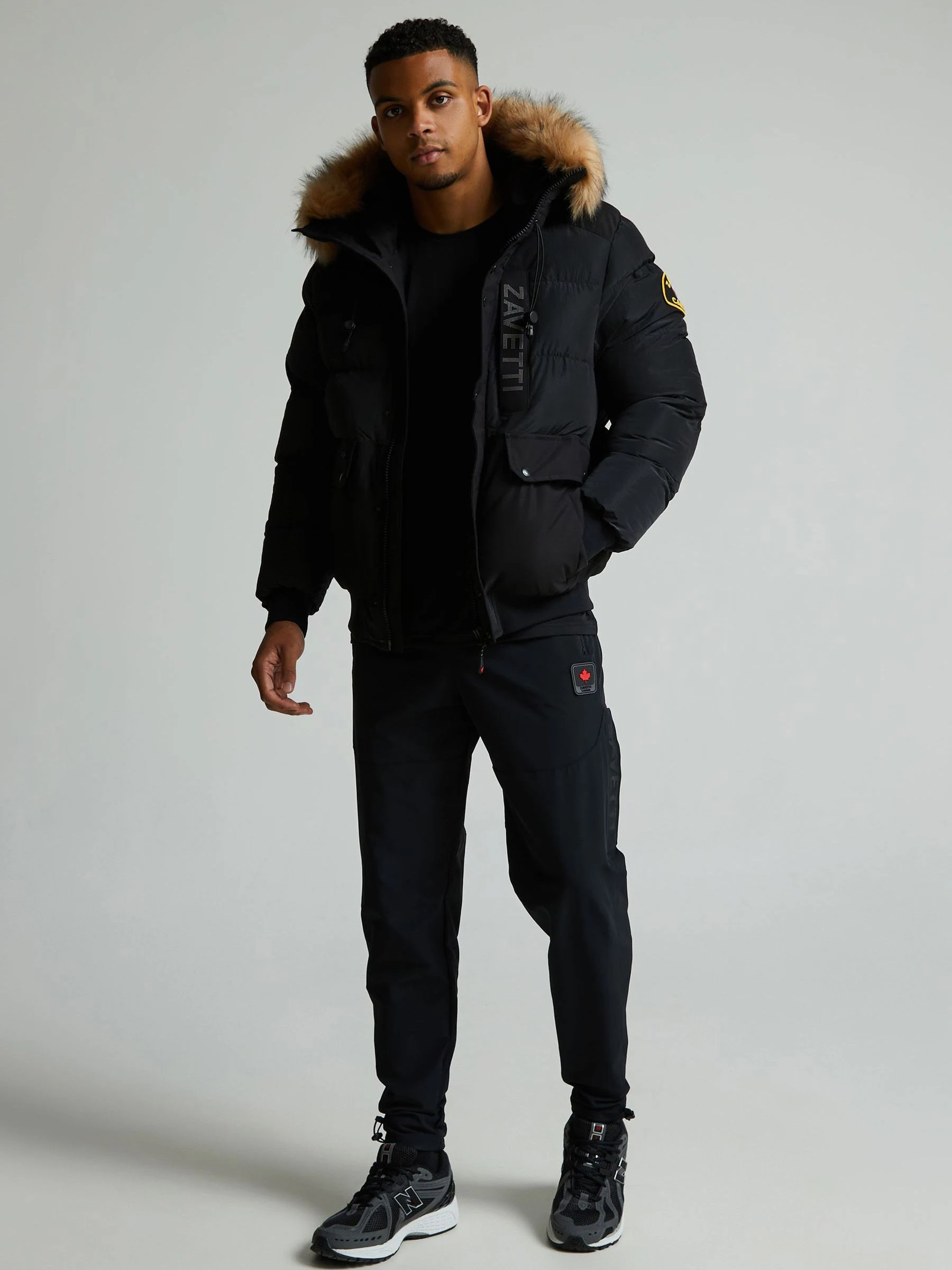 Zavetti Canada Deratti bomberparka - Zwart jack