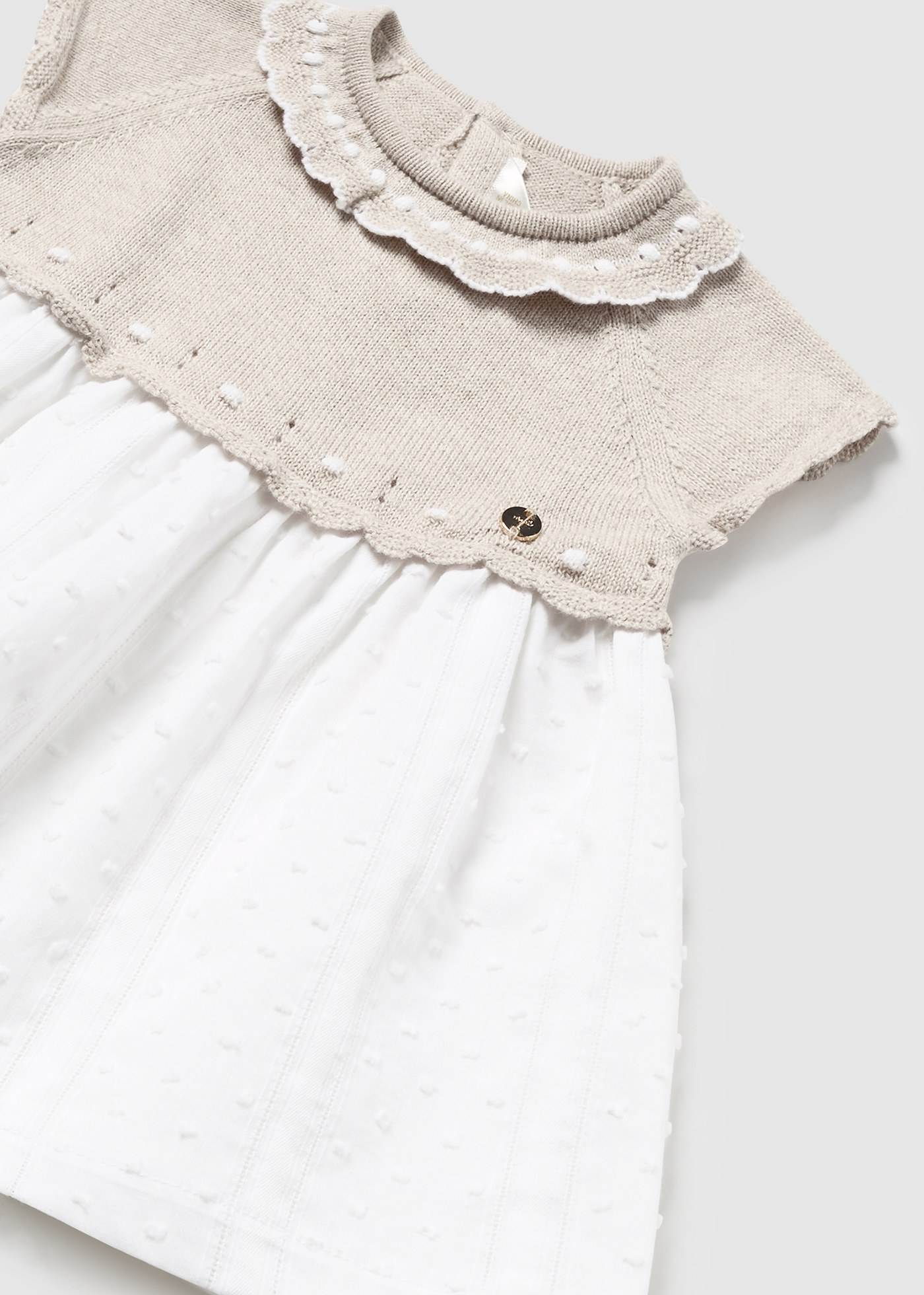 Vestido Better Cotton para recém-nascida Cristal