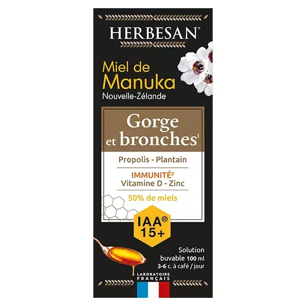 Herbesan Miel de Manuka Solution Buvable 100ml
