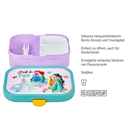Mepal Brotdose Campus mit Bento-Einsatz - Disney Princess
