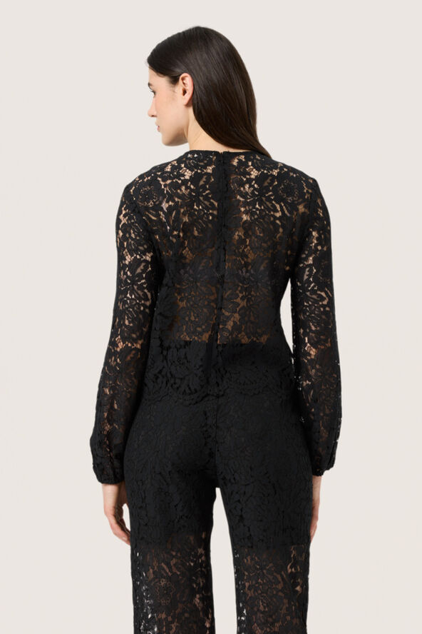 Soaked in Luxury SLHanni Blouse LS Black