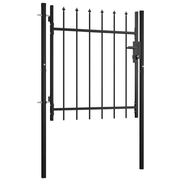 vidaXL Hageport med spydhoder 100x75 cm