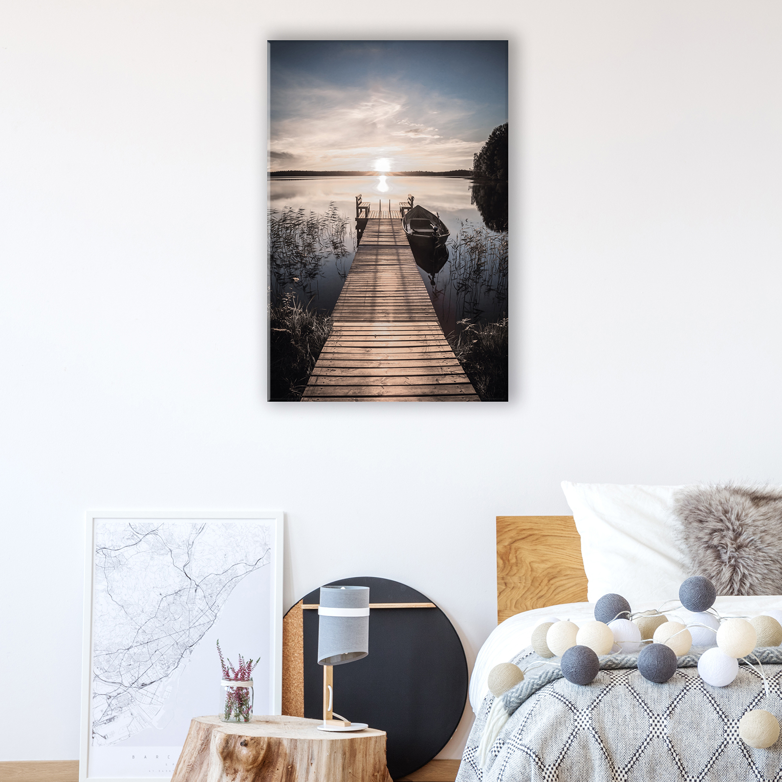 Keilrahmenbild STEG - multicolor - 60x90 cm