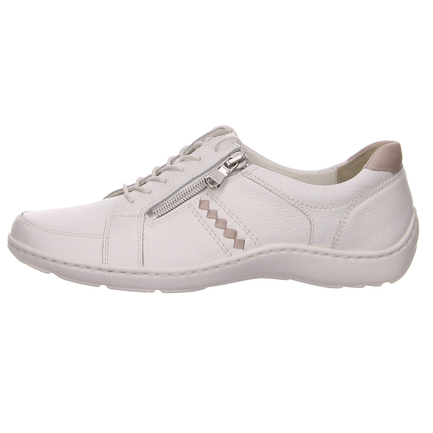 Waldläufer Schnürschuh weiß weiss/weiss kombi