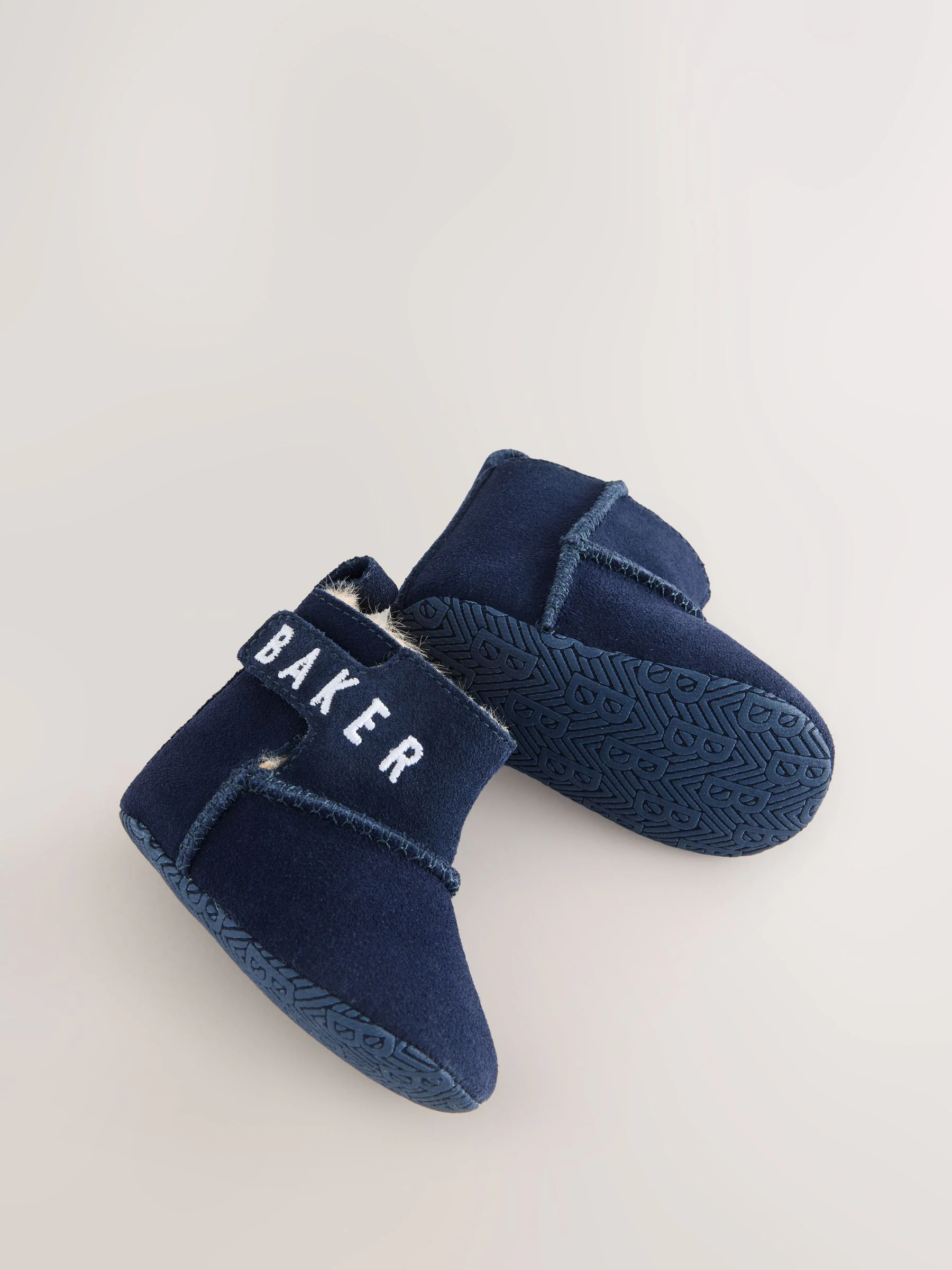 Marineblauw - Baker by Ted Baker Babyslofjes Boots voor Jongens
