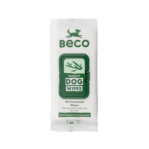 Beco Bamboo Dog Wipes - Unscented