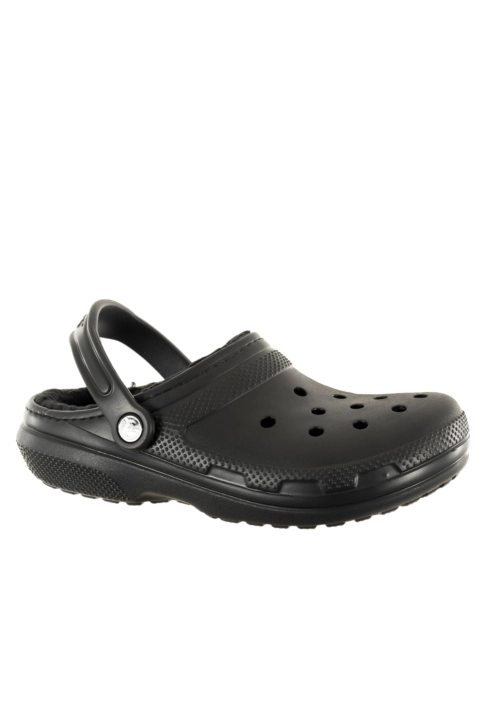 Sandales - nu-pieds crocs classic lined clog 060 blk/blk