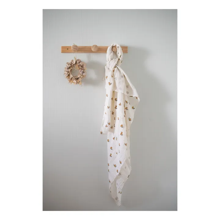 Bonjour Little Couverture Lange Tonka Coton Bio | Blanc