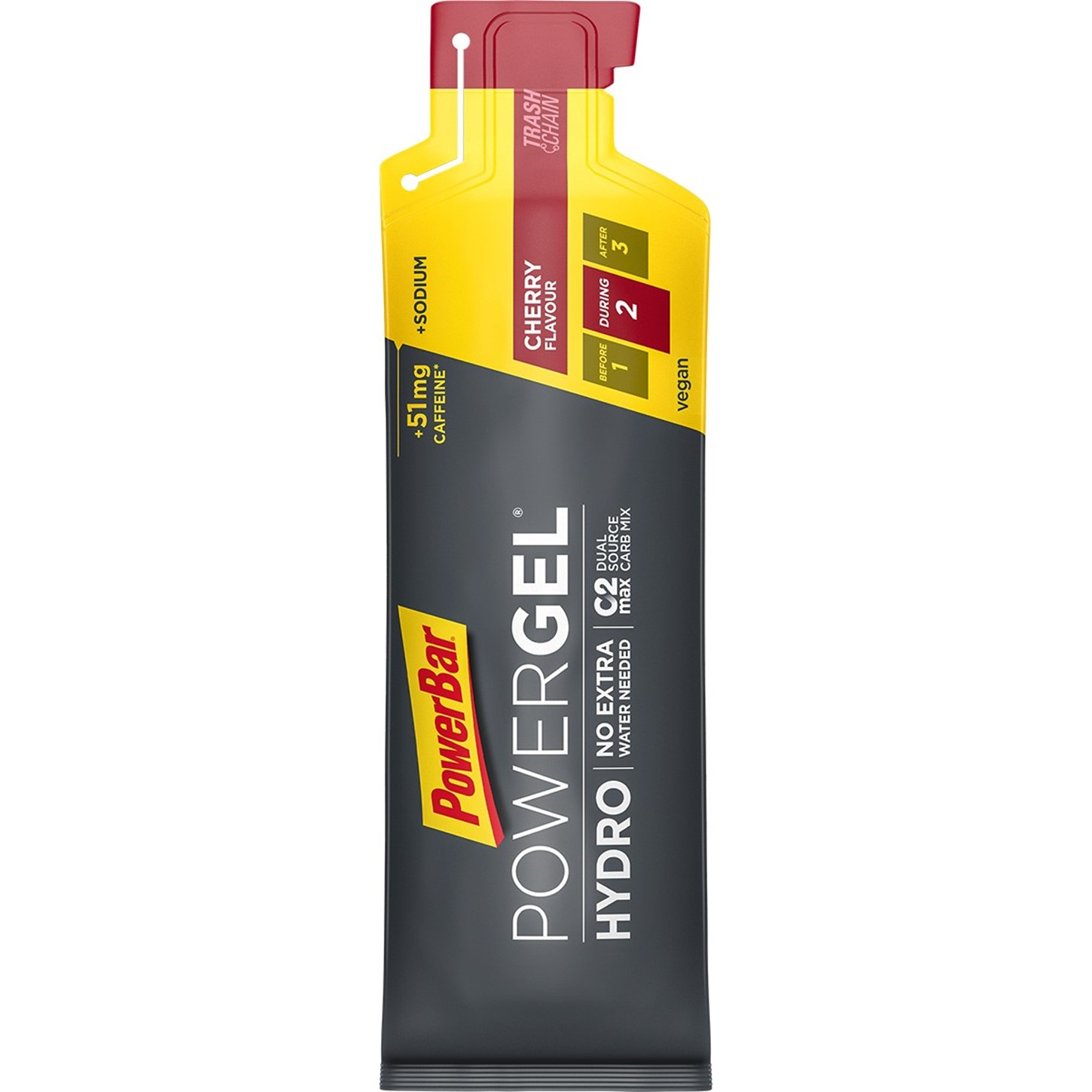 Powerbar Powergel Hydro kirsebær koffein 67 ml.