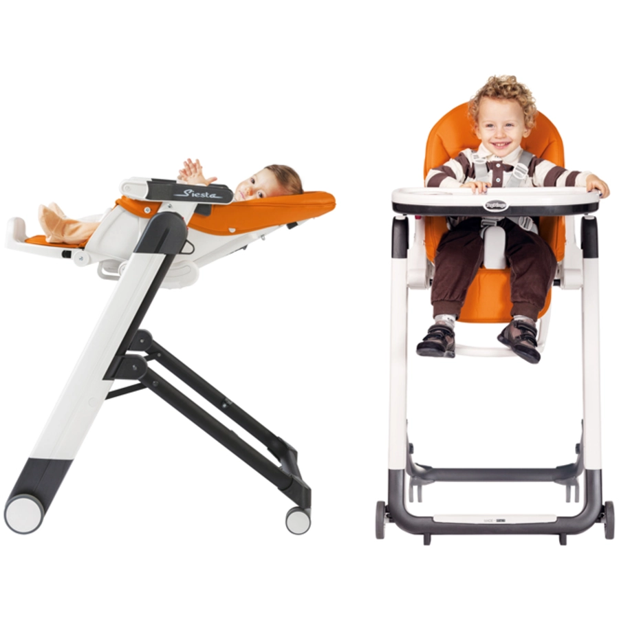 Peg Perego Hochstuhl Siesta Follow Me Ice Lederimitat