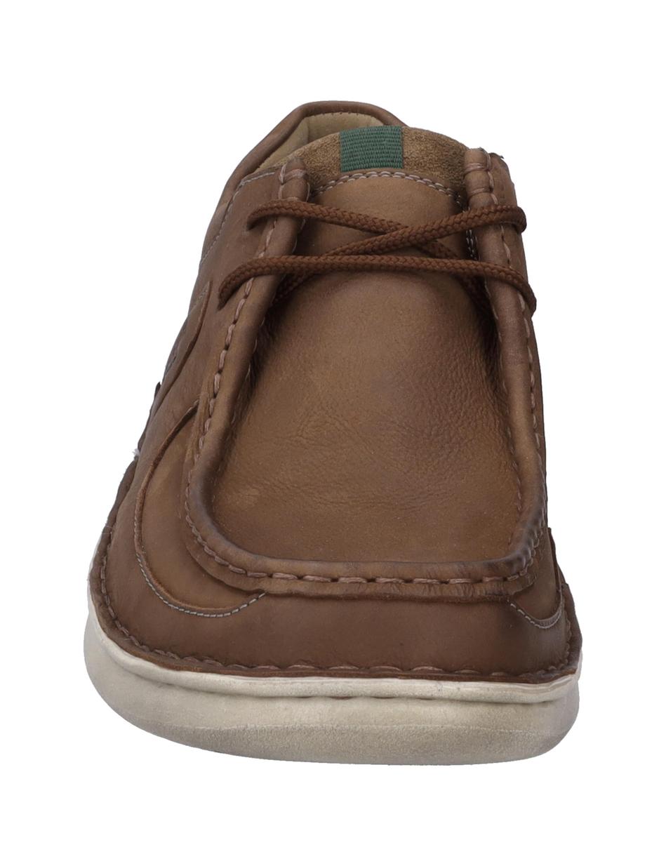 Halbschuh Alan 06, tabak-kombi