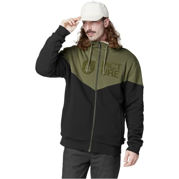 Sweatshirt PICTURE BASEMENT PLUSH ZIP HOODIE TOBACCO BLACK