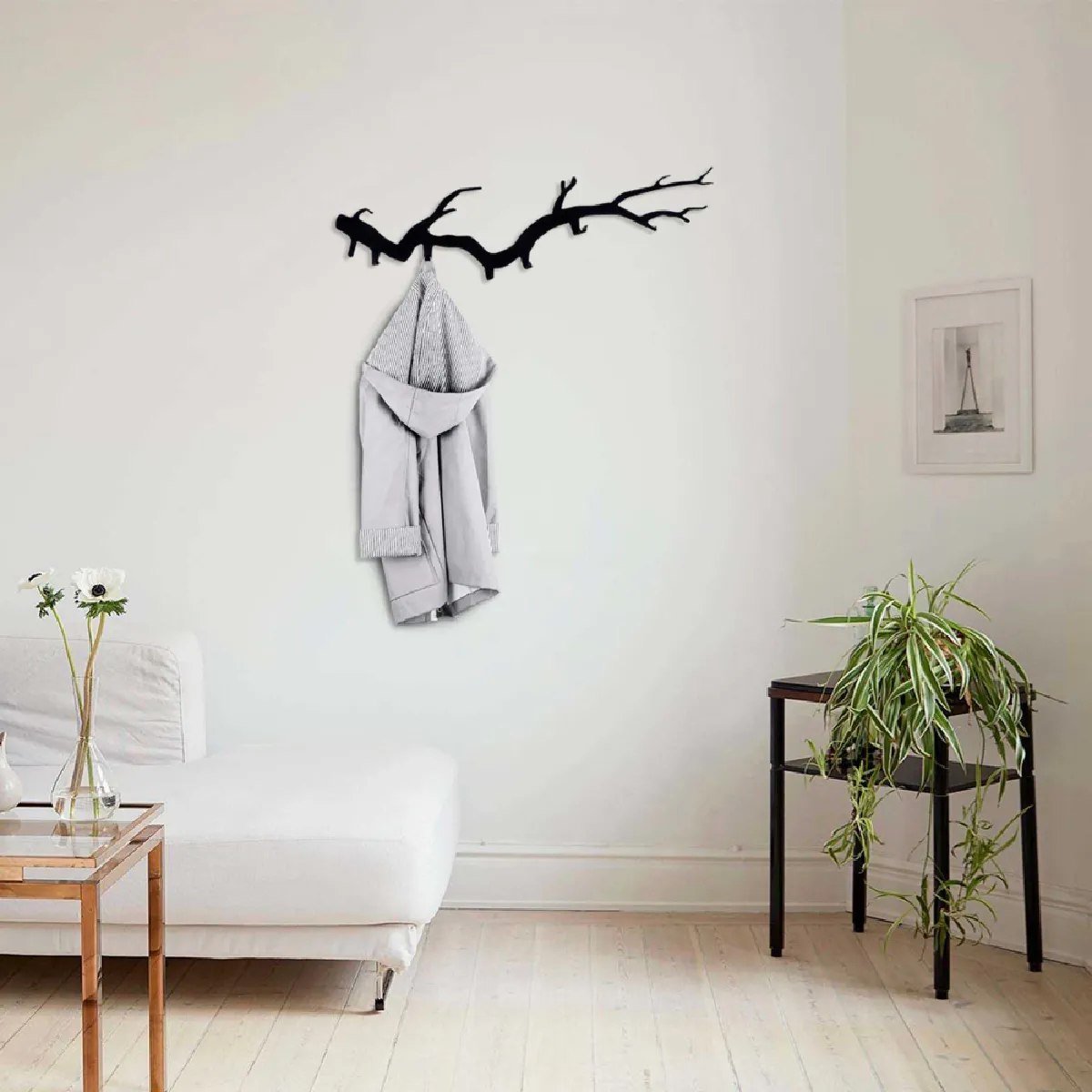 Patère Hanah Home - Métal Noir Bough