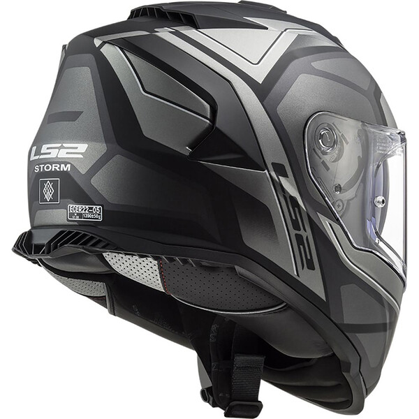 LS2 - Casque FF800 Storm II Faster Noir / Titanium / Mat
