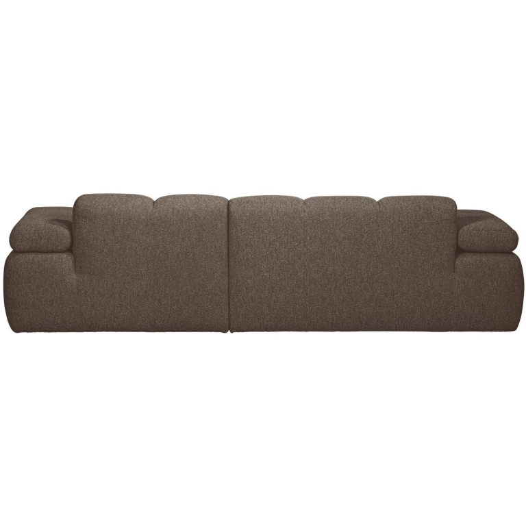 WOOOD Mojo bank chaise longue rechts bouclé bruin