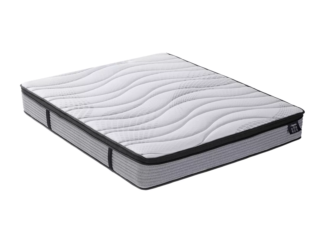 Matelas 180 x 200 cm ressorts ensachés et surmatelas intégré ép.25cm - ANYLA de YSMÉE