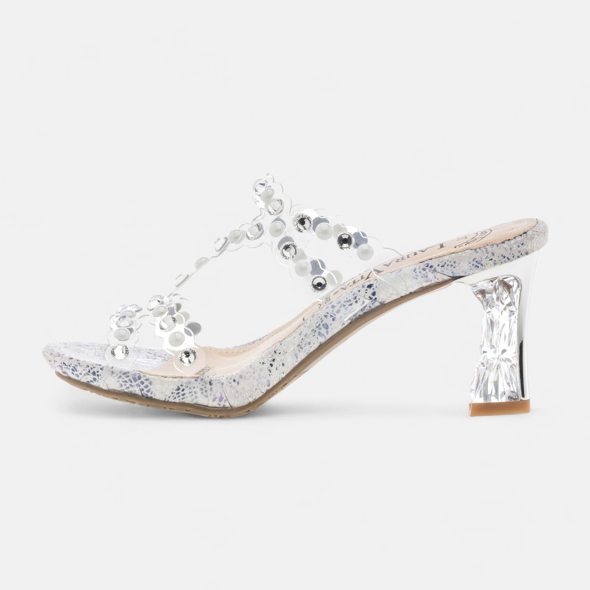 Mules à talon Femme blanc