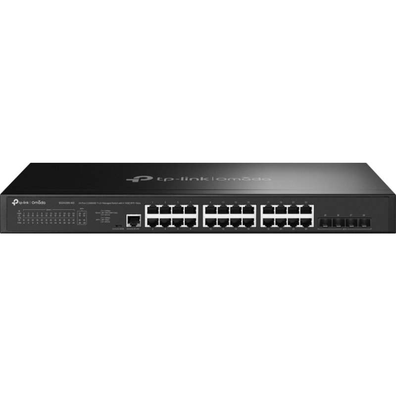 TP-Link Omada SG3428X-M2 commutateur réseau Géré L2+ 2.5G Ethernet (100/1000/2500) 1U Noir