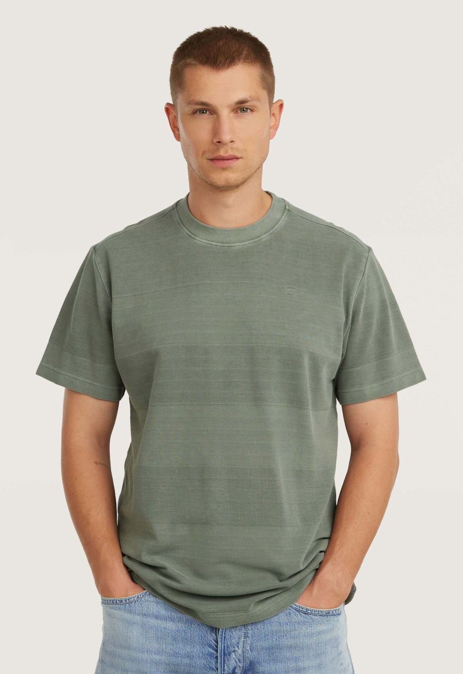G-Star Washed Jacquard T-shirt