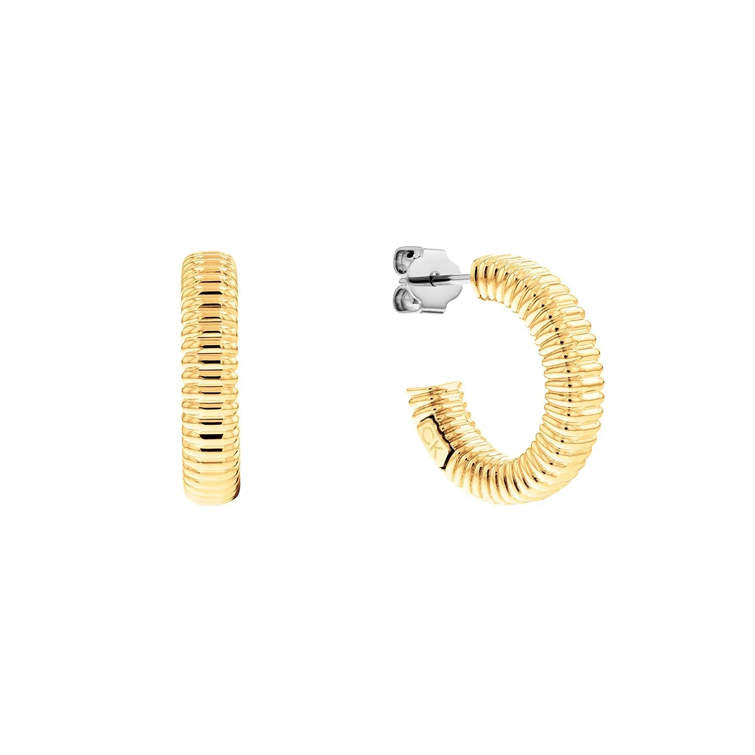 Calvin Klein Sculptural Øreringe Rustfrit Stål 35000032
