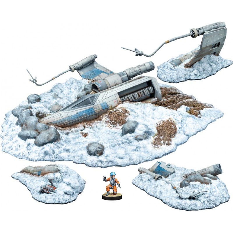Star Wars Légion - Crash de X-Wing - Extension de champ de bataille