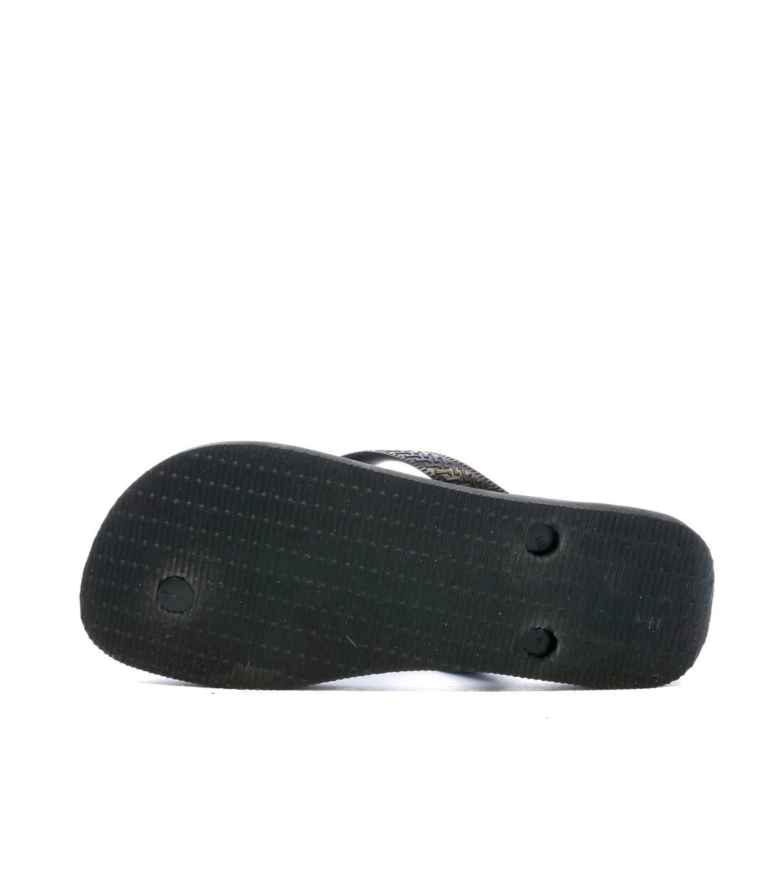 Tongs Noir Mixte Havaianas Logomania