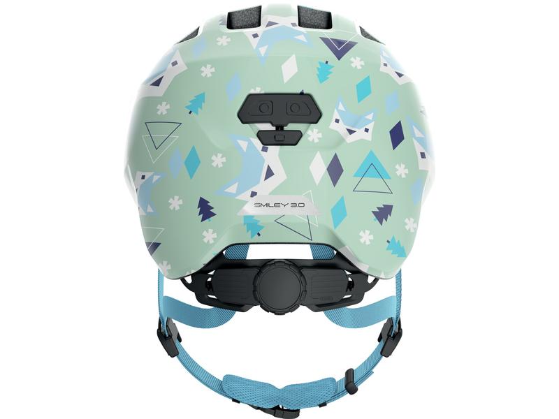 Abus Helm Smiley 3.0 Green Nordic Shiny, S Fahrradhelm für Kinder